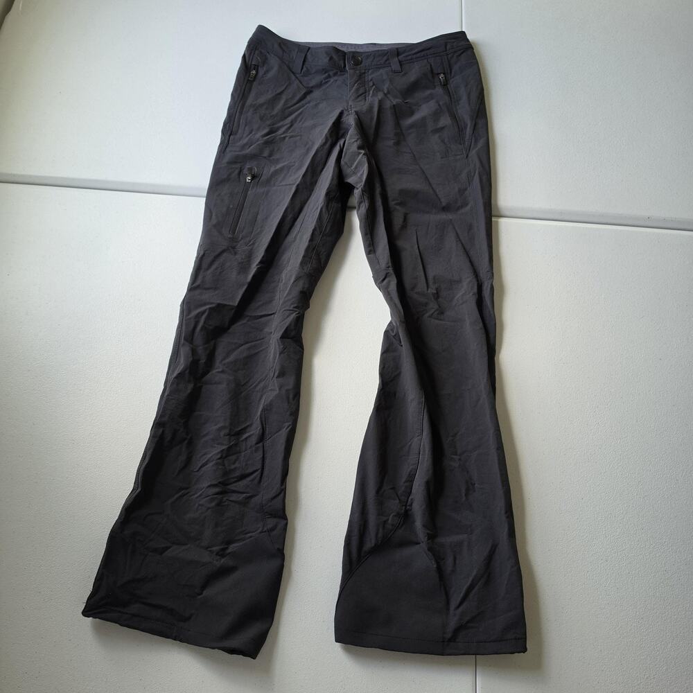 REI Pants Womens 0 Gray Cargo Nylon Spandex Bootcut Hiking Travel Stretch